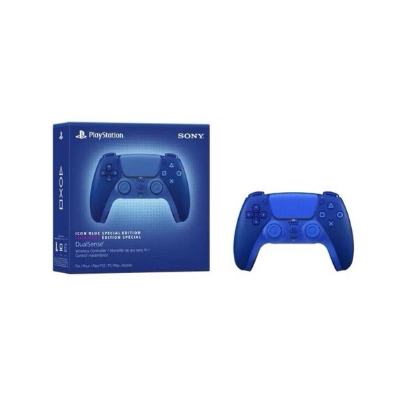 Sony PS5 Icon Blue Special Edition DualSense Controller - In Hand - NEW - Picture 1 of 1